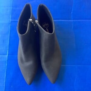 VHNY Sleek Black Ankle Booties with square heels, size 11